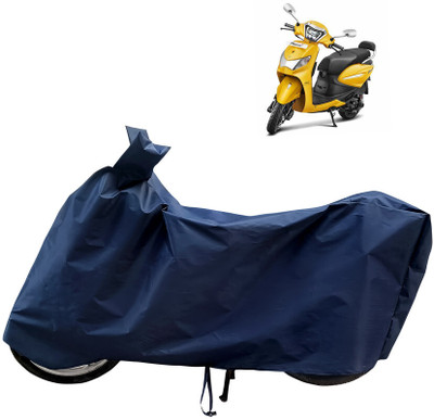 Horseyaart Waterproof Two Wheeler Cover for Hero(Pleasure Plus, Blue)