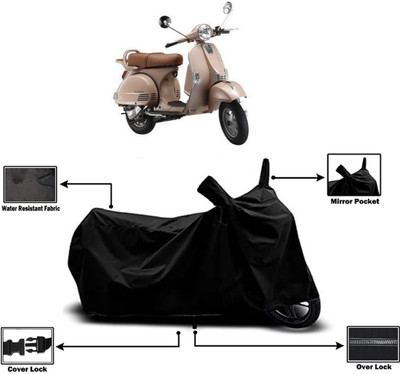 Amexride Two Wheeler Cover for LML(Star Euro 150, Black)