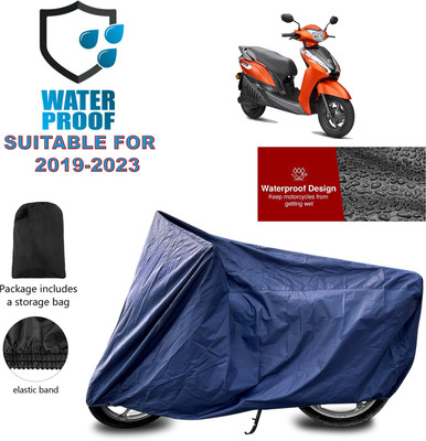 GOSHIV-car and bike accessories Waterproof Two Wheeler Cover for Ampere(Blue)