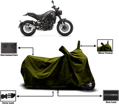 Amexride Two Wheeler Cover for Benelli(Leoncino, Green)