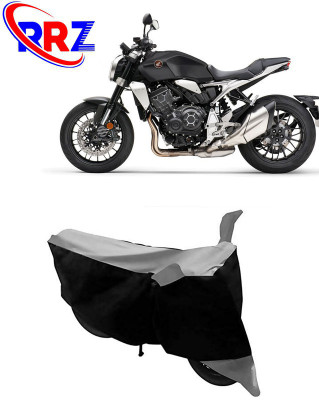 RRZ Waterproof Two Wheeler Cover for Honda(CB1000R, Black, Grey)
