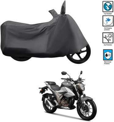 PAGORA Waterproof Two Wheeler Cover for Suzuki(Gixxer 250, Grey)