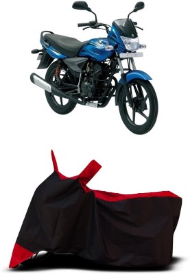 VESMEI Two Wheeler Cover for Bajaj(Platina 110, Red)