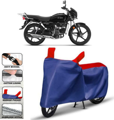 HWSXQAE Waterproof Two Wheeler Cover for Universal For Bike(Splendor Plus, Red)