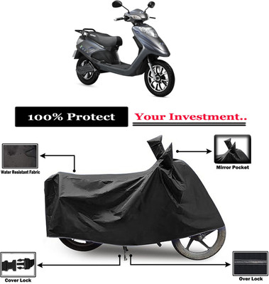Amexride Two Wheeler Cover for Ampere(V 48 BS6, Black)