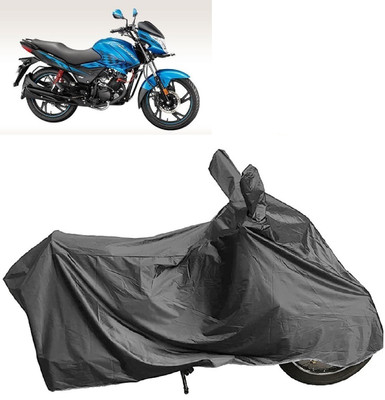 DIGGU Two Wheeler Cover for Hero(Glamour Programmed FI BS6, Grey)