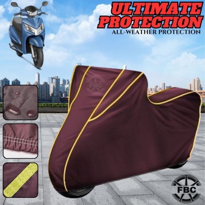 FBC Waterproof Two Wheeler Cover for Honda(Activa, Maroon)