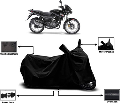 KEDIT Two Wheeler Cover for Bajaj(Pulsar 150, Black)