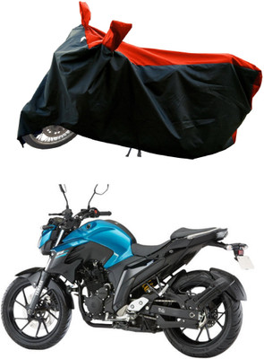 DeepShakshi AUTOMOTIVE Waterproof Two Wheeler Cover for Yamaha(FZ25 BS6, Red, Black)