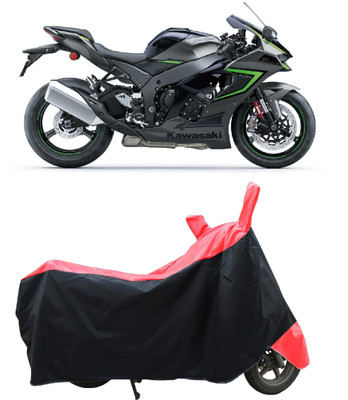 Coxtor Two Wheeler Cover for Kawasaki(Ninja ZX-10R, Red)