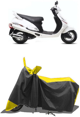 SUGASHRI Waterproof Two Wheeler Cover for Mahindra(Duro 125, Yellow, Black)