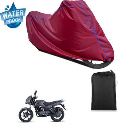 PAGORA Waterproof Two Wheeler Cover for Bajaj(Pulsar 125 Neon BS6, Maroon)