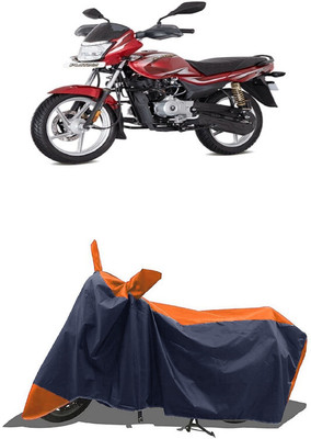 SUGASHRI Waterproof Two Wheeler Cover for Bajaj(Platina 100 DTS-i, Orange, Blue)