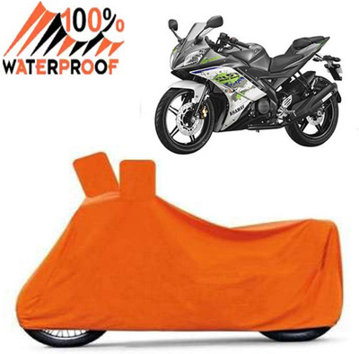 Autoinnovation Waterproof Two Wheeler Cover for Yamaha(R15S, Orange)