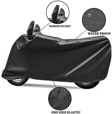 Lakshmina Enterprises Waterproof Two Wheeler Cover for Bajaj(Pulsar 220F, Black)