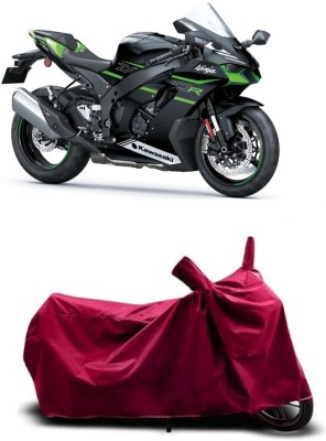 Coxtor Waterproof Two Wheeler Cover for Kawasaki(Ninja ZX 10R BS6, Maroon)