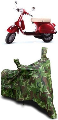 ATBROTHERS Waterproof Two Wheeler Cover for LML(Star Euro 200, Multicolor, Green)