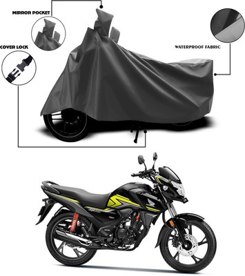 SEBONGO Waterproof Two Wheeler Cover for Honda(SP 125, Grey)