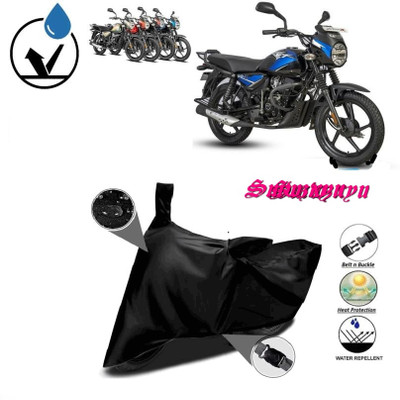 smwzxyu Waterproof Two Wheeler Cover for Hero(Passion Plus, Black)