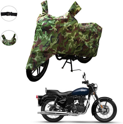 Aamaya Store Waterproof Two Wheeler Cover for Royal Enfield(Thunderbird, Green)