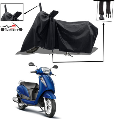 KEDIT Two Wheeler Cover for Suzuki(Access 125, Black)