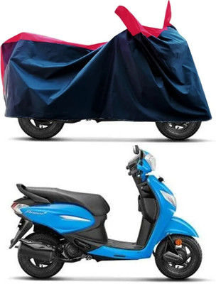 STARIE Waterproof Two Wheeler Cover for Hero(Pleasure, Black, Red)