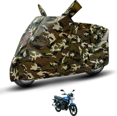 MOCKHE Waterproof Two Wheeler Cover for Bajaj(Platina 125, Brown)
