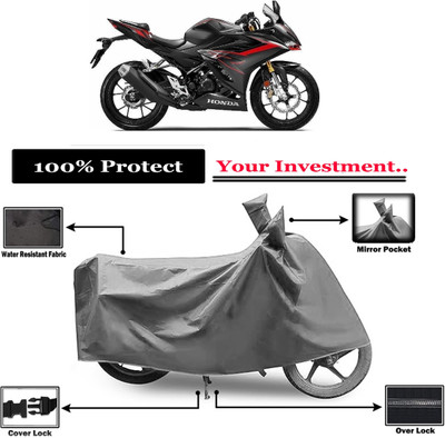 Amexride Two Wheeler Cover for Honda(CBR 150R, Grey)