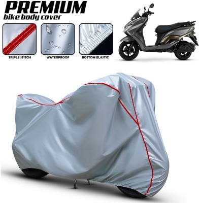 VOLTEMART Waterproof Two Wheeler Cover for Suzuki(Burgman Street, Silver, Red)