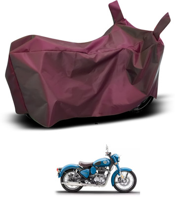 CODOKI Waterproof Two Wheeler Cover for Royal Enfield(Classic Squadron, Maroon)