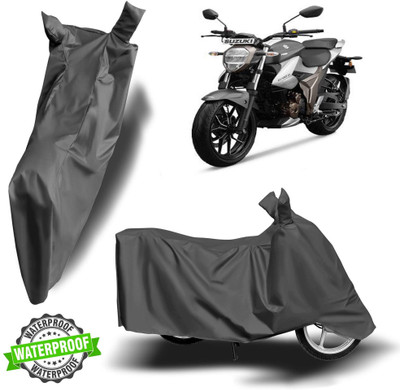 Autoinnovation Waterproof Two Wheeler Cover for Suzuki(Gixxer 250, Grey)