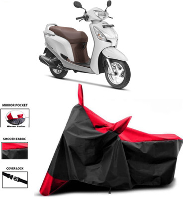 WMIZEXA Two Wheeler Cover for Honda(Aviator, Red, Black)
