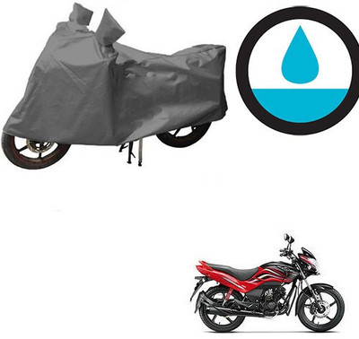 DeepShakshi AUTOMOTIVE Waterproof Two Wheeler Cover for Honda(Passion Xpro, Grey)
