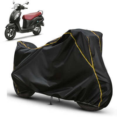 SThanaveX Waterproof Two Wheeler Cover for Suzuki(Access 125, Black, Yellow)