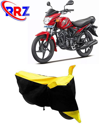 RRZ Waterproof Two Wheeler Cover for Suzuki(Hayate, Black, Yellow)