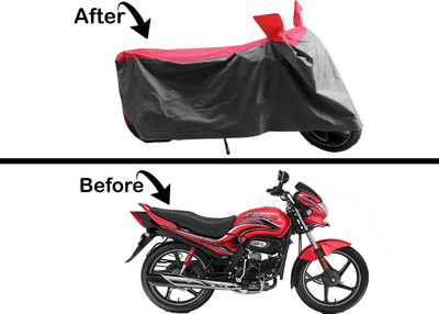 Archistylo Waterproof Two Wheeler Cover for Hero(Passion Xpro, Red, Grey)