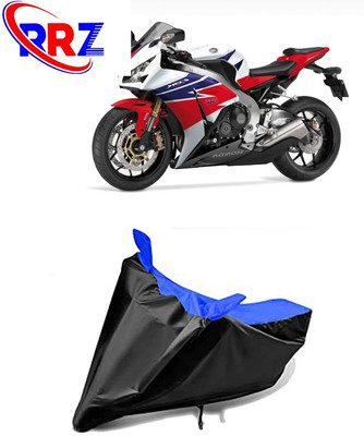 RRZ Waterproof Two Wheeler Cover for Honda(CBR1000RR Fireblade, Black, Blue)