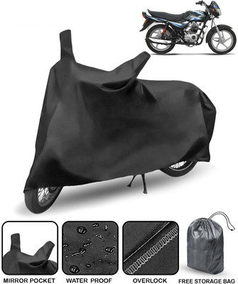 HMS Two Wheeler Cover for Bajaj(CT100, Black)