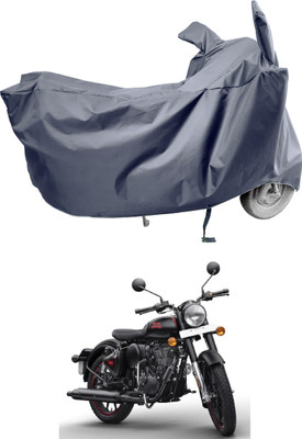 Amexride Two Wheeler Cover for Royal Enfield(350 BS6, Grey)