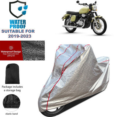 GOSHIV-car and bike accessories Waterproof Two Wheeler Cover for JAWA(Jawa, Silver)