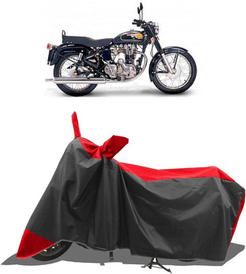 KEDIT Two Wheeler Cover for Royal Enfield(Twin spark, Red, Black)
