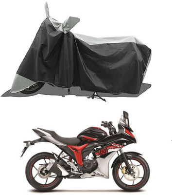 GROFATIK Two Wheeler Cover for Suzuki(Gixxer Special Edition BS6, White)