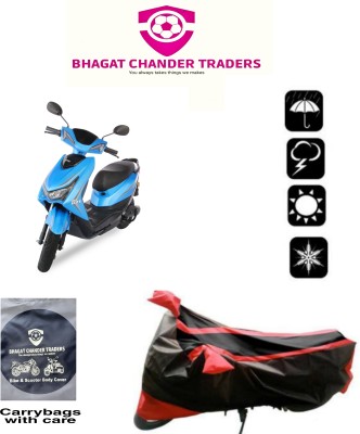 bhagat chander traders Waterproof Two Wheeler Cover for Ampere(Reo Elite, Black, Red)