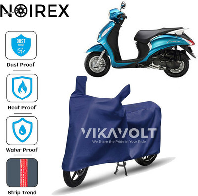 NOIREX Waterproof Two Wheeler Cover for Yamaha(Fascino, Blue)