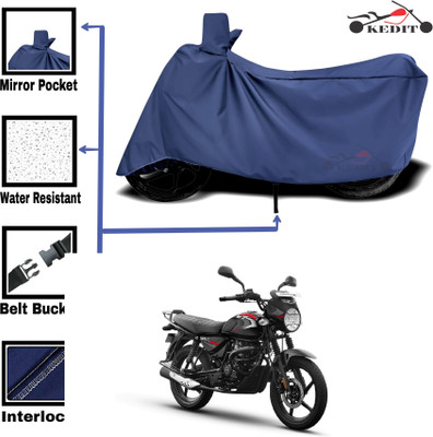 KEDIT Two Wheeler Cover for Bajaj(Blue)