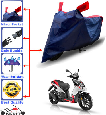 KEDIT Two Wheeler Cover for Aprilia(SR 150, Red, Blue)