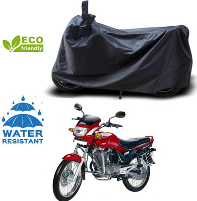 Shir Krishna Waterproof Two Wheeler Cover for Hero(Ambition, Black)