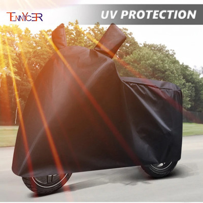 TENNYCER Waterproof Two Wheeler Cover for Bajaj(Platina, Black)