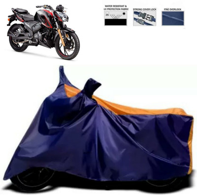 ma collections Waterproof Two Wheeler Cover for TVS(Apache RTR 200 4V, Blue)