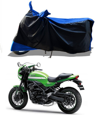 DeepShakshi AUTOMOTIVE Waterproof Two Wheeler Cover for Kawasaki(Z900 RS Cafe Racer, Blue)